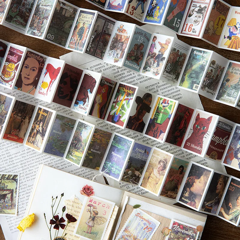 

2022 My 365 Days Retro Calendar Desk Memo Pad DIY Decoration Stationery Supplies 377 Sheets 32mm*48mm