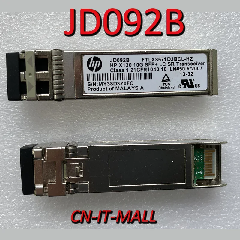 

Вытяжной приемопередатчик JD092B FTLX8571D3BCL-HZ 10G SFP + LC SR