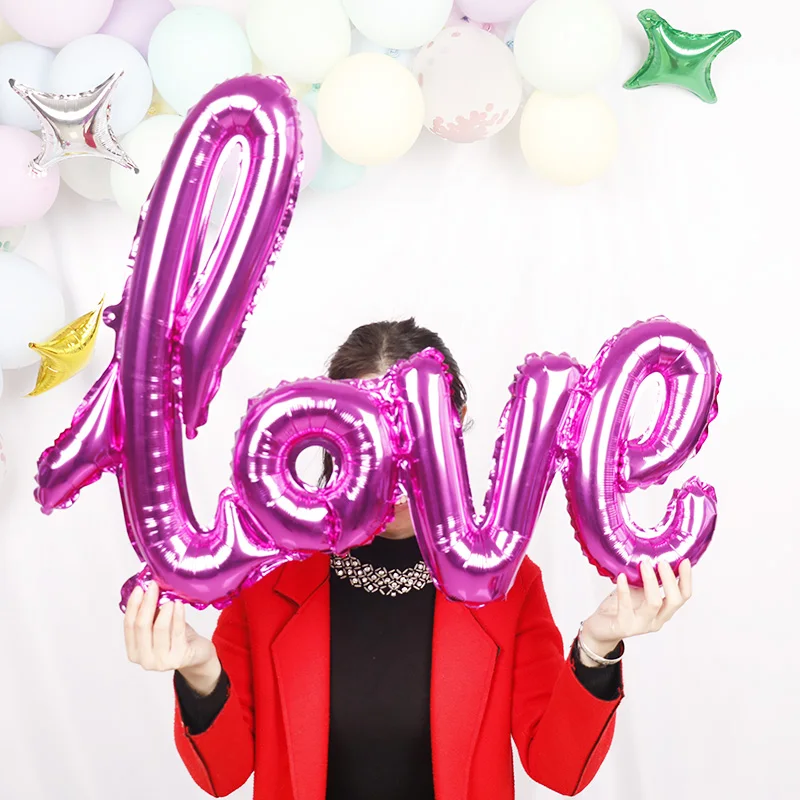 Воздушный шар из фольги в виде надписи LOVE|Воздушные шары и аксессуары| |