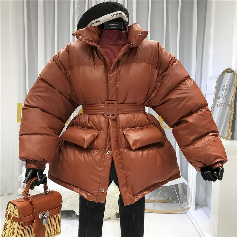 Толстая хлопковая зимняя куртка для женщин Abrigos Mujer Invierno Sustans женские пальто Теплые с регулируемой талией Модные Зеленые