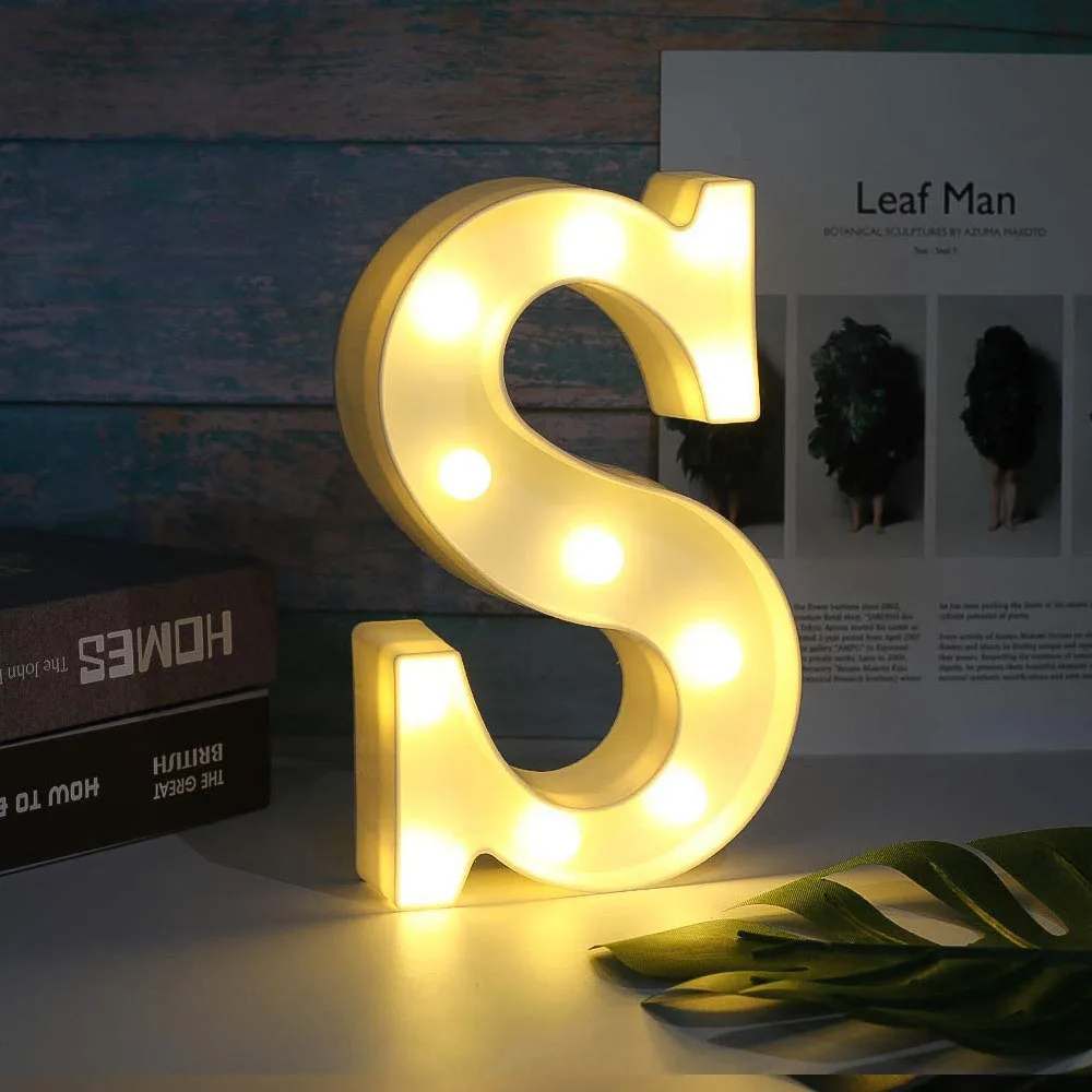 

Led Marquee Number Lights Sign Warm White Led Number Lights Up Number Light for Wedding Party Birthday Bar Decoration A to Z