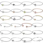 Оригинальный браслет S925 со сверкающей короной и деревом семейного дерева, браслет с надписью в виде сердца для браслета Пандоры, бусины, очаровательные ювелирные изделия сделай сам