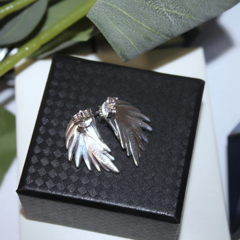 Корейские серьги в форме крыла ангела для женщин женские модные серьги-гвоздики