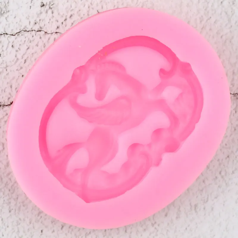 Pegasus Лошадь Единорог силиконовые формы Полимерная глина ювелирные изделия Форма