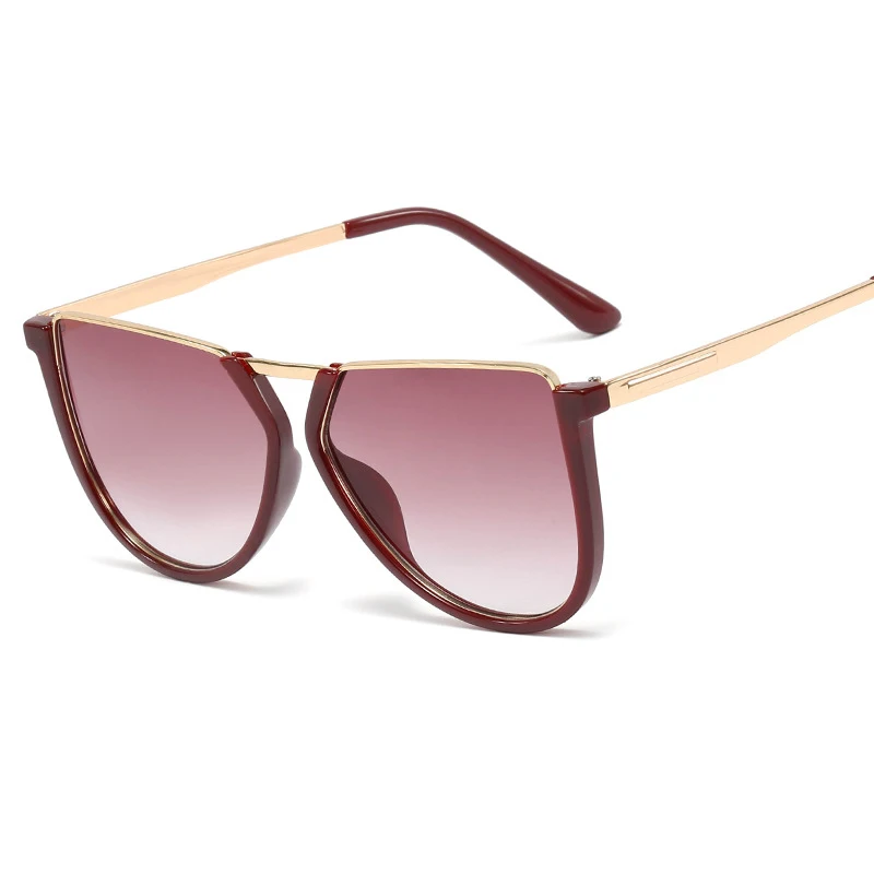 Европейские негабаритные солнцезащитные очки кошачий глаз женские