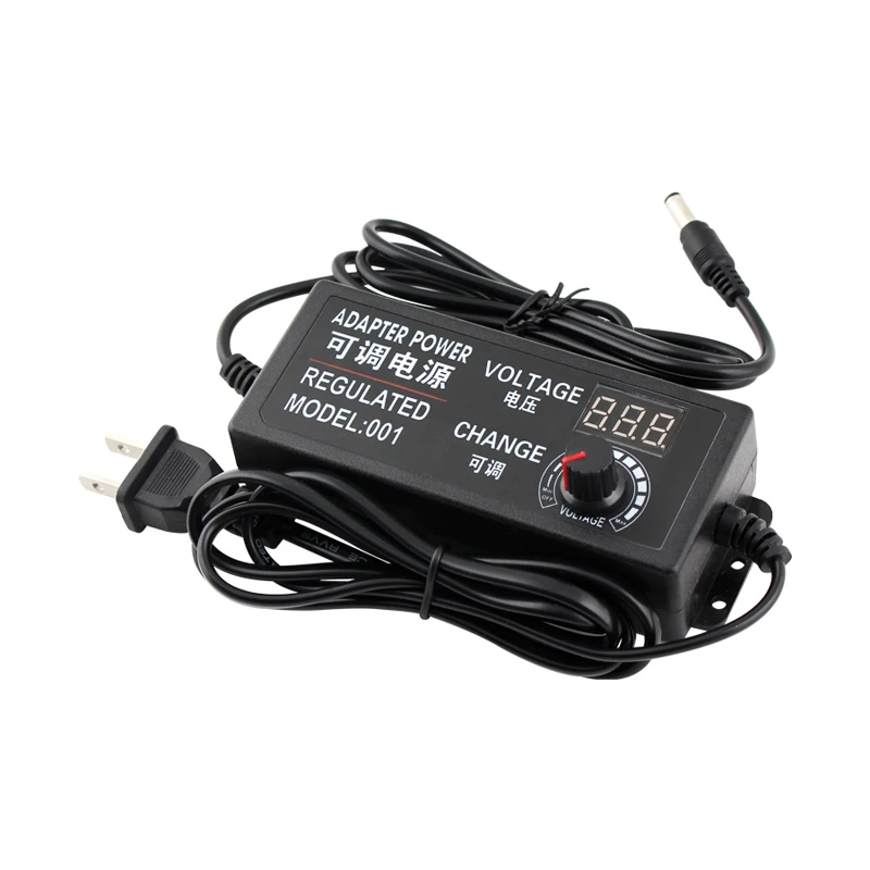 

Adjustable Power Adapter 3V-12V 3V-24V 9V-24V Universal Power Supply 2A 3A 5A AC to DC Adapter With Regulation Display Screen