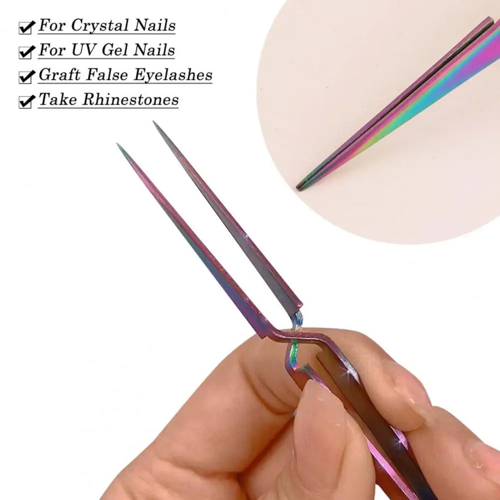 Красочный Пинцет из нержавеющей стали для крестообразного действия