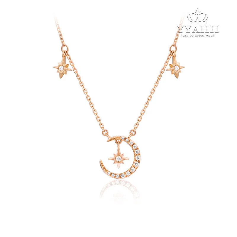 

Starmoon Necklace Female Ins Korean Style Fashion Collarbone Sleeve Chain Versatile