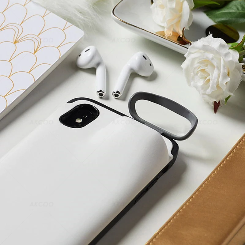 2 в 1 для iPhone 11 Pro Max чехол хранения наушников 6S 7 8 Plus XR XS Airpods 12 гарнитуры сумка Чехол