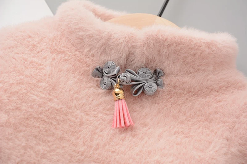 New Chinese style Autumn Winter Baby Dress Warm Long-Sleeve knit Dress Kids Clothes Children Dresses For 1-5y Toddler baby