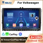 Hikity 8G 128G 2Din Android Auto 10,0 автомобильное радио стерео беспроводное Carplay GPS головное устройство плеер для VW Passat Golf сиденье для POLO Skoda