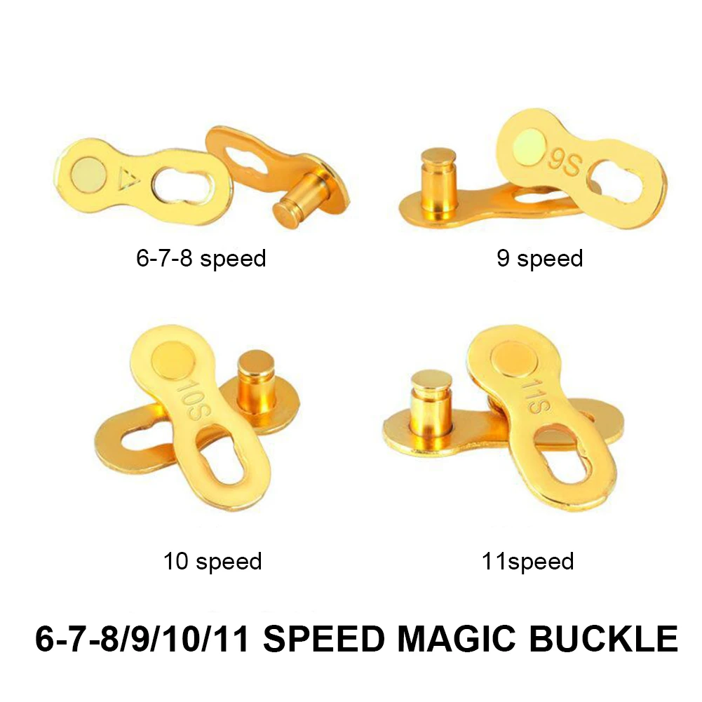 

5Pcs Bicycle Chain Quick Link MTB Road Bike Missing Link Bike Chain Quick Release Connectors for 6/7/8/9/10/11/12 Speed
