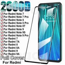 9H Protection Glass For Xiaomi Redmi 8 8A 7 7A 9 9A 9C 9T Tempered Screen Protector Redmi Note 7 8 9 Pro 8T 9S Safety Glass Film