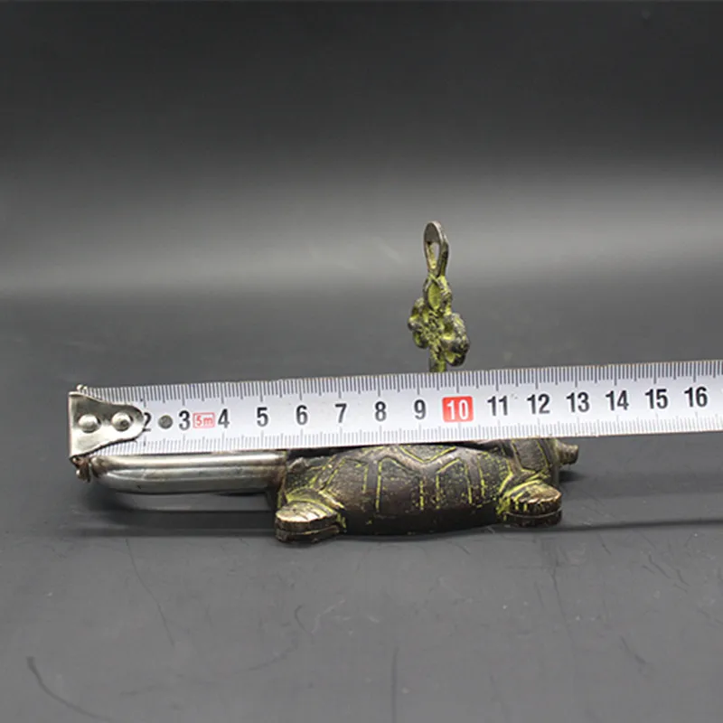 

Antique copper lock, tortoise lock, exquisite crafts ornaments