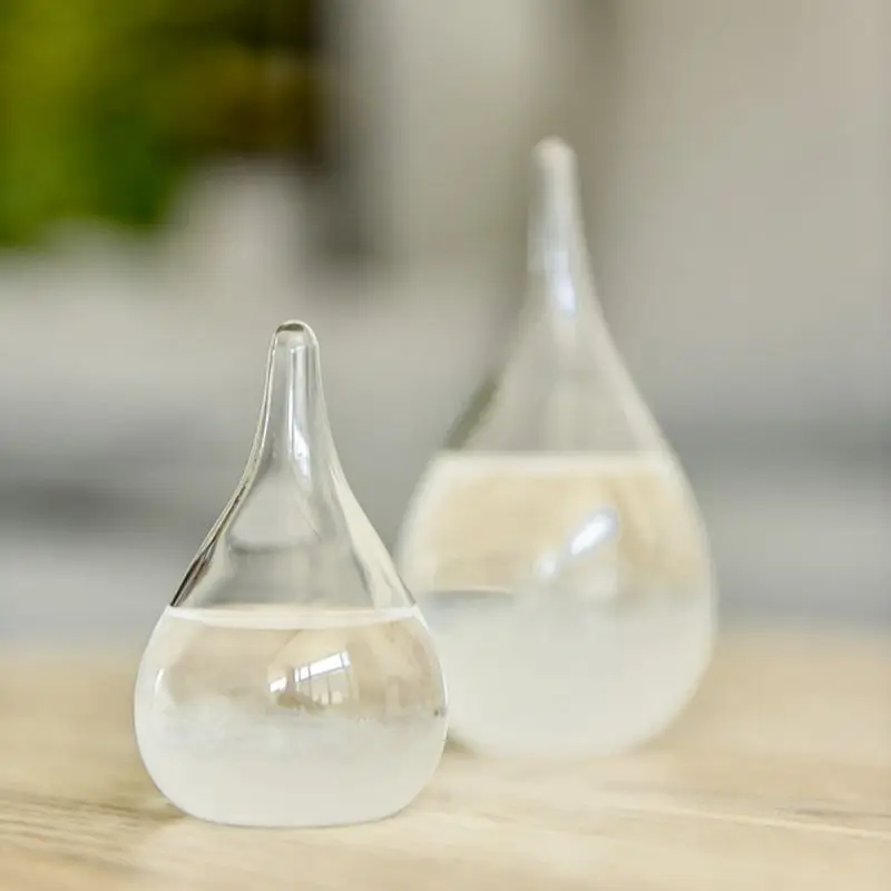 Прозрачная Хрустальная бутылка для прогноза погоды капля воды шторм стеклянный