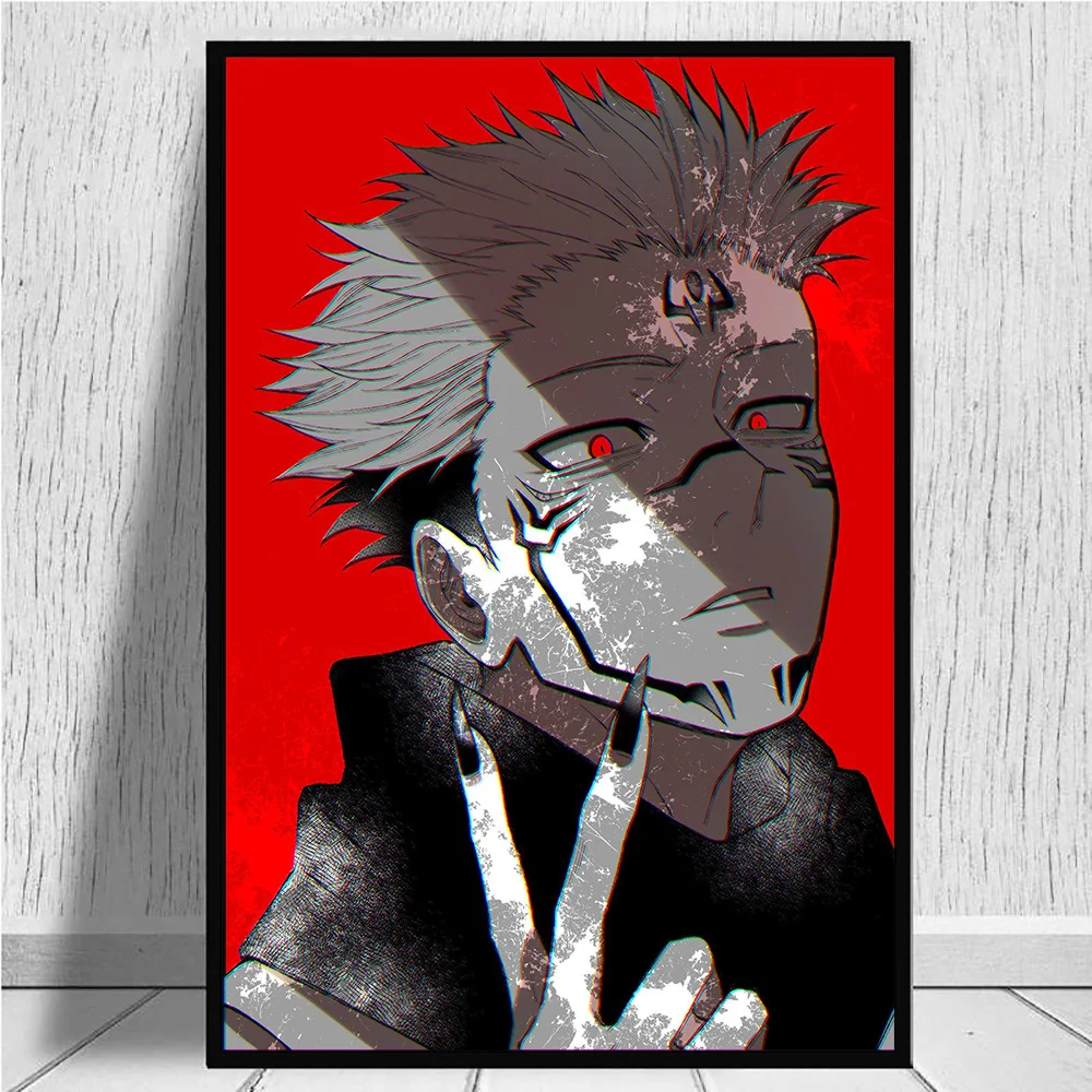 

Jujutsu Kaisen Sukuna anime canvas painting decor wall art pictures bedroom study home living room decoration prints poster
