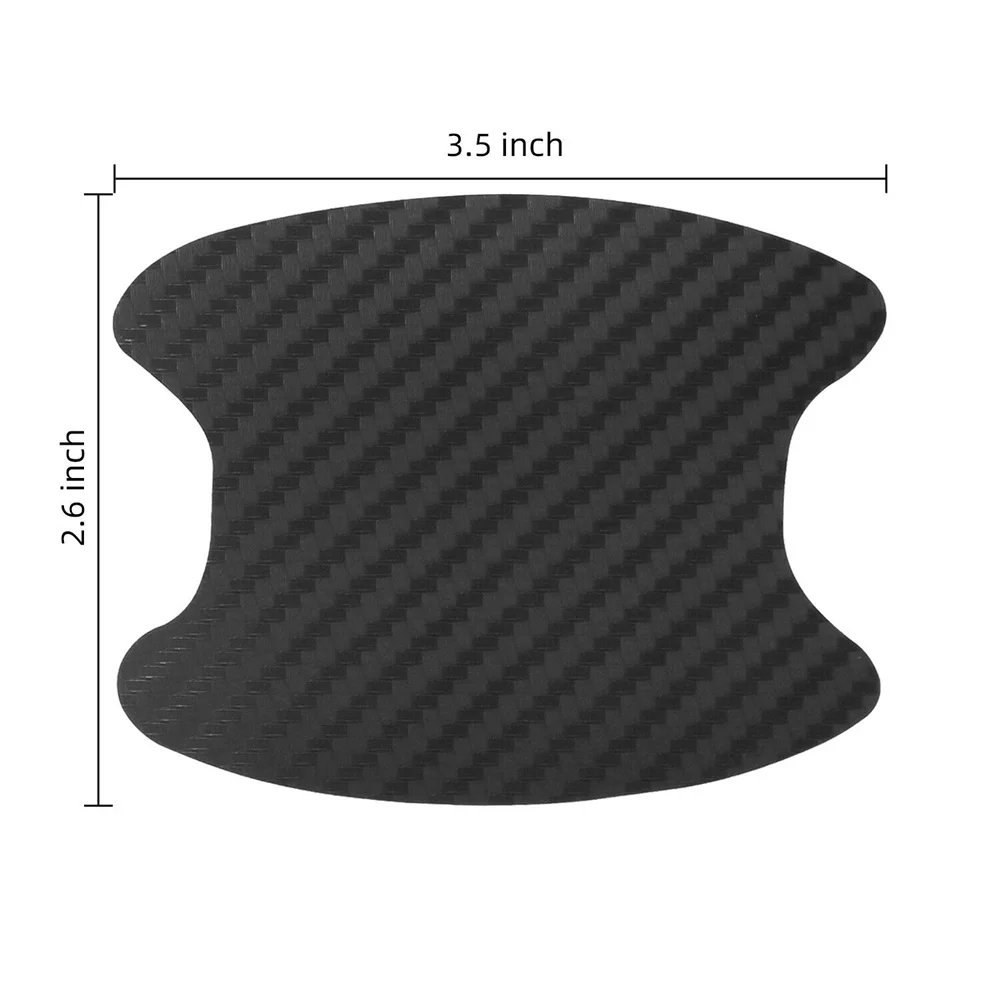 4 шт. наклейка на дверную ручку автомобиля защитные пленки из углеродного волокна