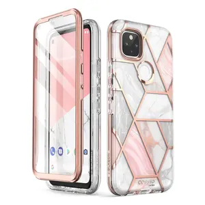 i blason for google pixel 5 case 2020 release cosmo full body glitter marble bumper case cover with built in screen protector free global shipping