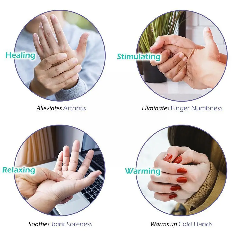Electric Hand Massage Device Heat Air Compression Massager Wrist Tools Spa Relax Finger Pain Beauty Relief I9l5 | Красота и здоровье