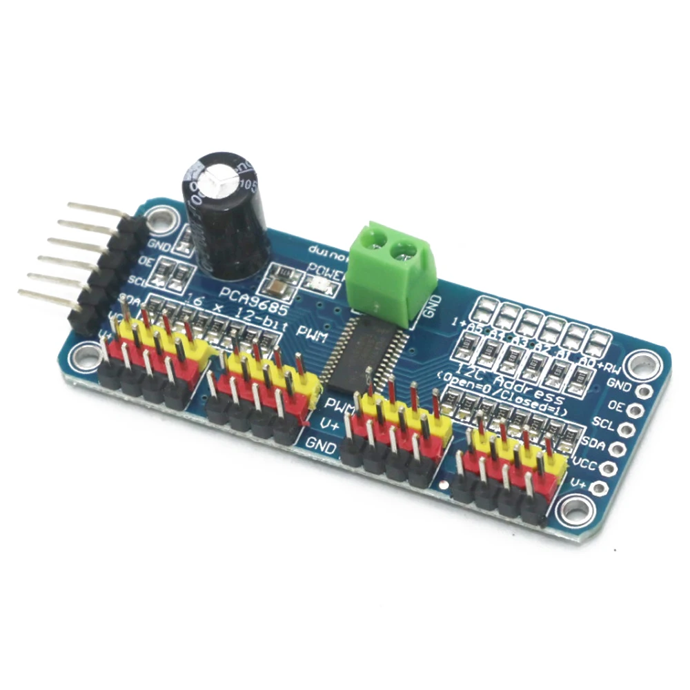 1 шт для 16ти канального видеорегистратора 12 битная ШИМ/Servo Driver I2C интерфейсный