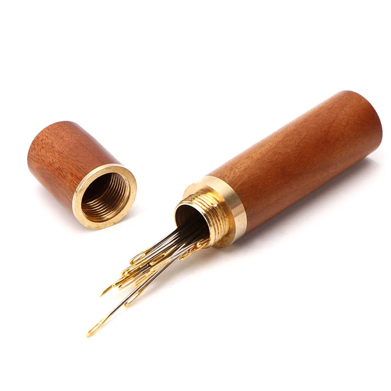 Ящик для хранения ручных швейных игл деревянная швейная коробка инструмент