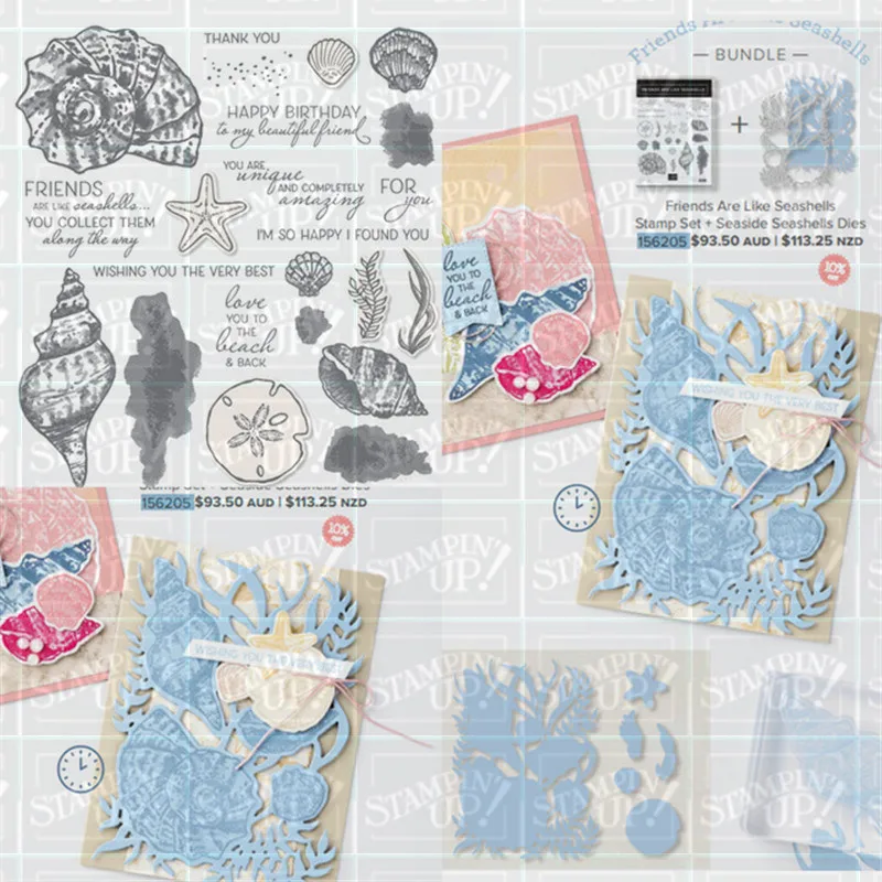 

Conch Metal Cutting Dies and Stamps Stencils For Scrapbooking Stencil Album Paper DIY Gift Card Decoration Embossing