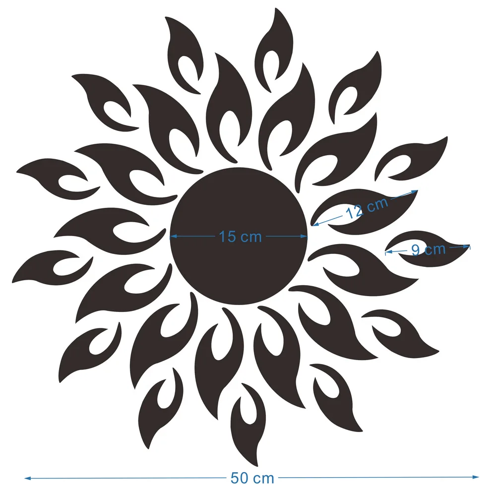 наклейки на стену зеркало настенное зеркальные 27 шт. настенные в виде