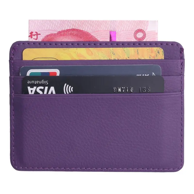 

Men's Leather Thin Wallet ID Money Credit Card Slim Holder Money Pocket Organizer