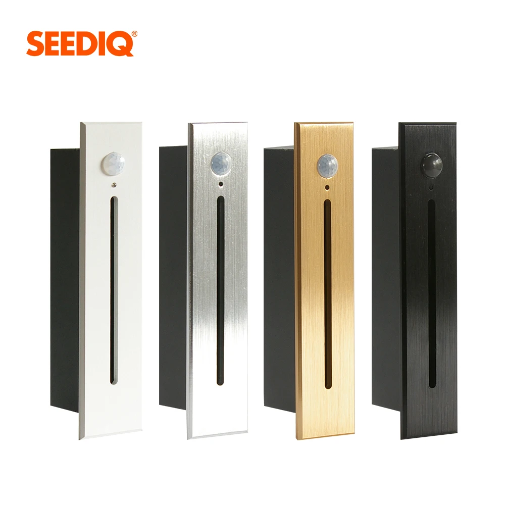 Встраиваемый светодиодный настенный светильник с пассивным инфракрасным