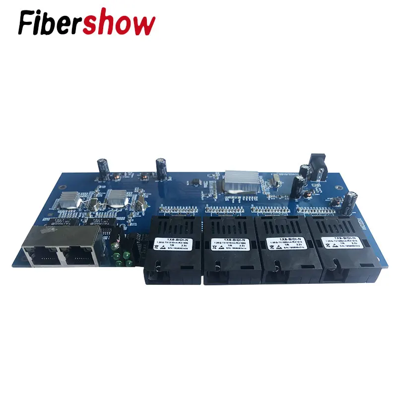 Гигабитный коммутатор Ethernet оптоволоконный оптический промышленного класса 4 1 25G