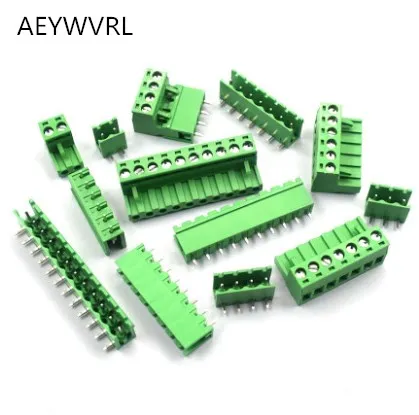 KF2EDGK 5 08 2P 12P правый угол линии клеммы типа 300 В 15A мм шаг разъем Pcb винтовой клеммный