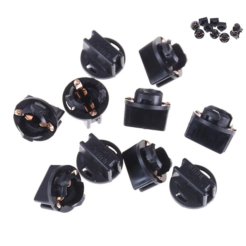 

10Pieces T10 Socket Instrument Panel Dash Bulb Plug T10 Lamp DashboardSocket