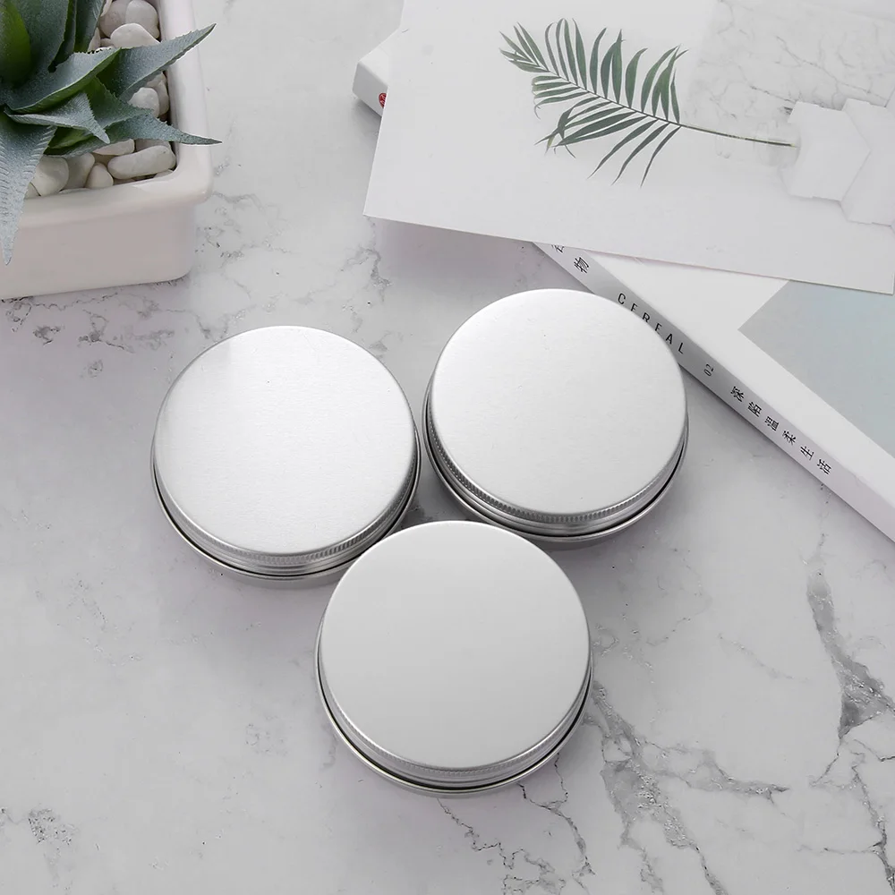 1 шт. маленькие Серебристые многоразовые Пустые алюминиевые бутылочки баночка