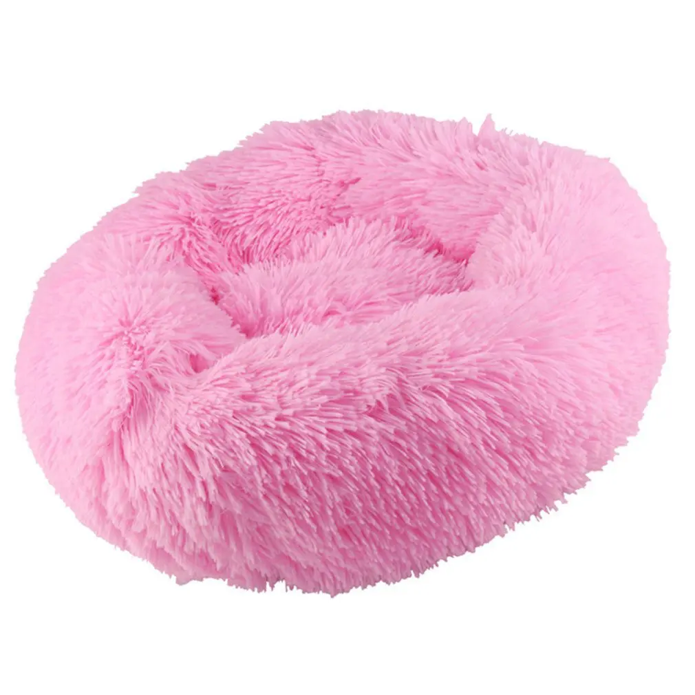 

Гнездо для домашних животных, кошек и собак, всесезонное, универсальное, для глубокого сна, длинные волосы, круглое гнездо, плюшевое, ПП, хлоп...