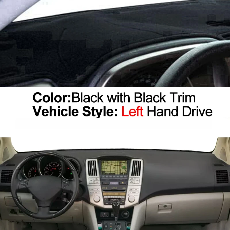 

Чехол на приборную панель автомобиля для Lexus RX RX300 RX330 RX350 2004-2008 2009, без аудиоотверстия, коврик для приборной панели, ковер, козырек от солнца, коврик для приборной панели