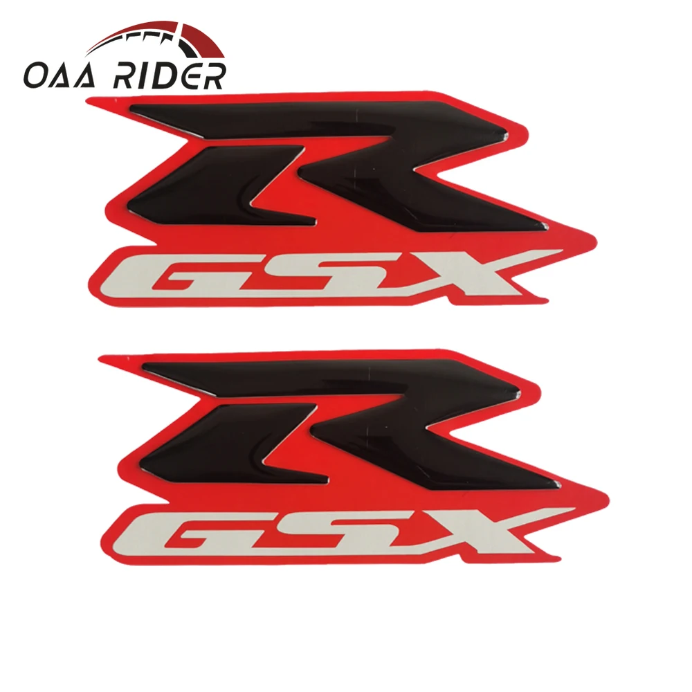 2 шт. наклейки на бак с логотипом для Suzuki GSX R GSXR 600 750 1000 1100 эмблема 3D обтекатели
