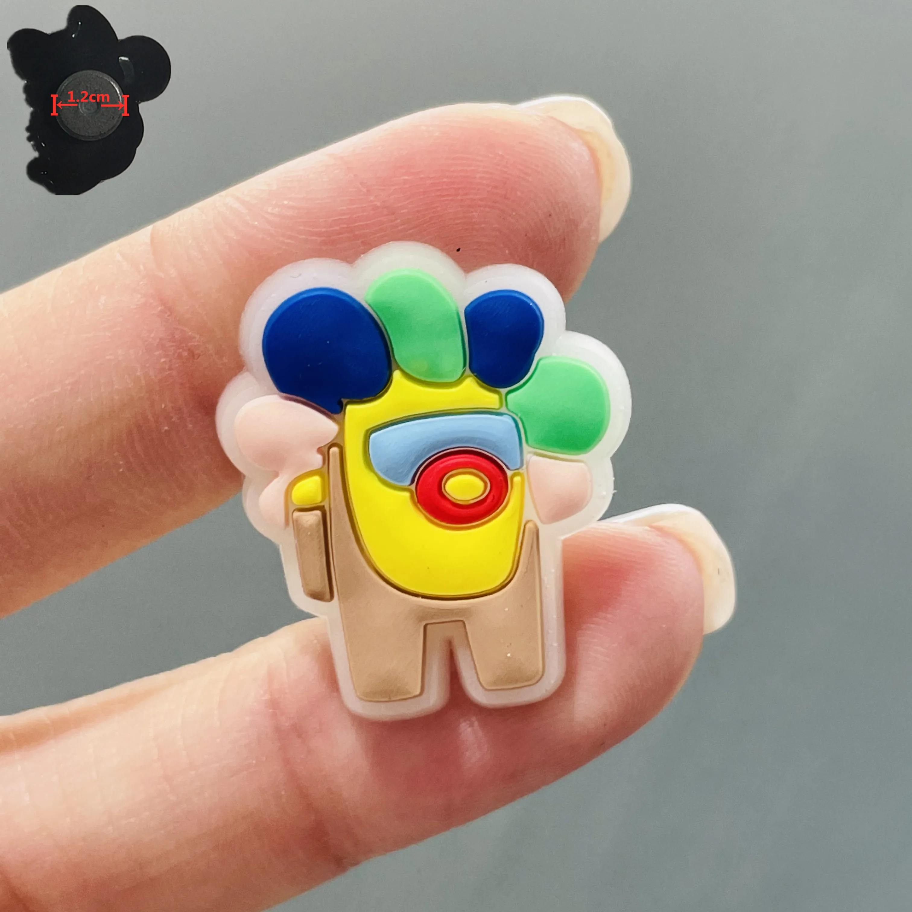 Mix 50PCS PVC Luminous Popular Game Robot Fridge Magnetic Sticker Kawaii Cool Smart Refrigerator Magnets Favorite Decoration | Дом и сад