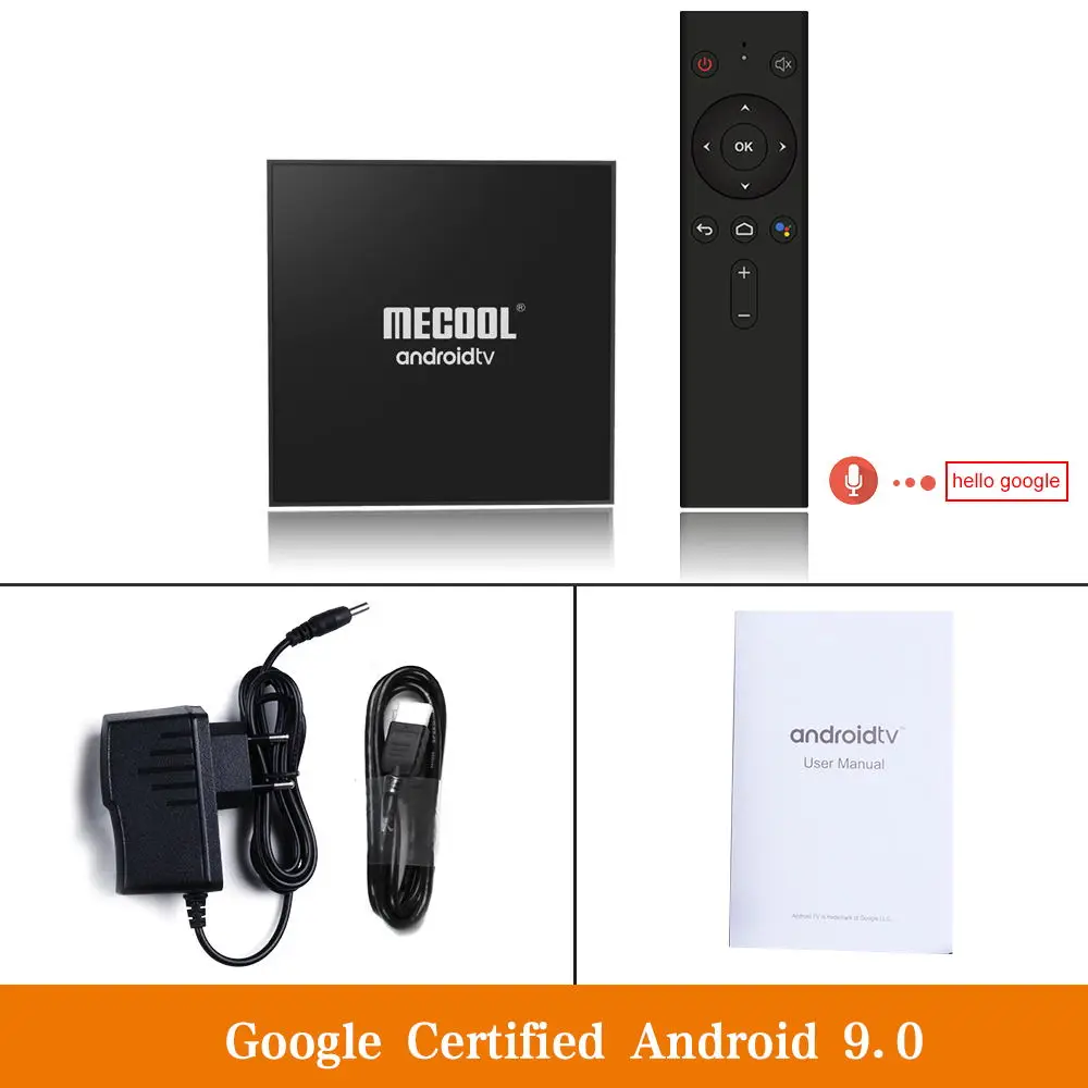 KM9 PRO 2G 16G MECOOL KM9 PRO Android 9,0 ТВ приставка Amlogic S905X2 4G DDR4 32G rom 4K Google сертифицированная Android 9 A ТВ Смарт ТВ приставка Голосовое управление - Цвет: KM9 PRO 2G 16G