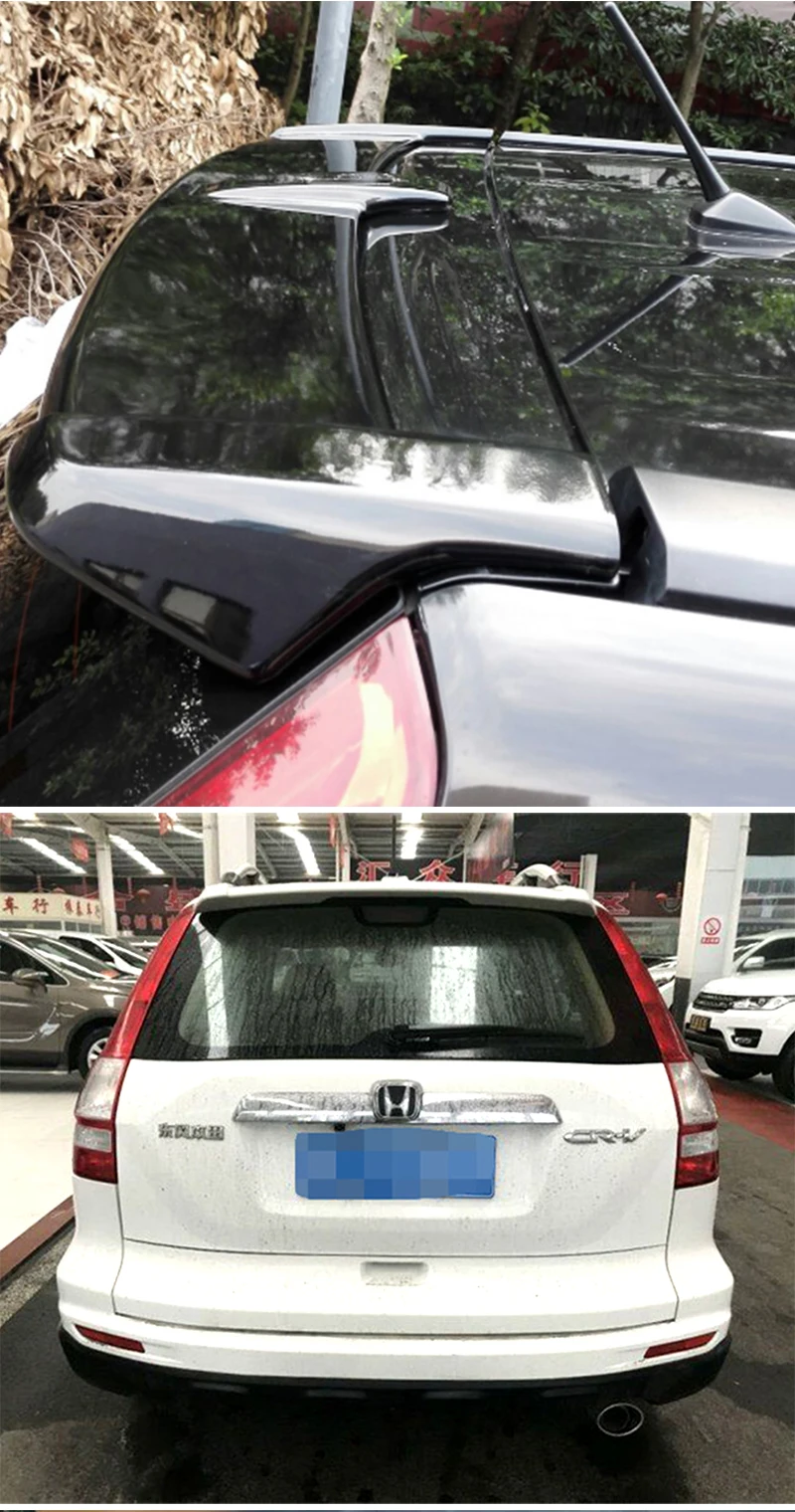 Для Honda спойлер CRV 2007-2011 Задняя Крышка багажника автомобильный Спойлер ABS Материал CR-V заднее крыло спойлер автомобильное украшение с цветом