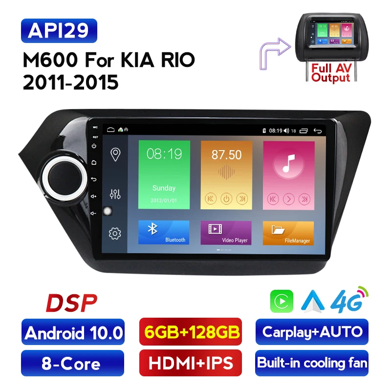 Автомобильный мультимедийный видеоплеер MEKEDE 2 din для KIA RIO 3 и 4 K2 GPS навигация Wi Fi
