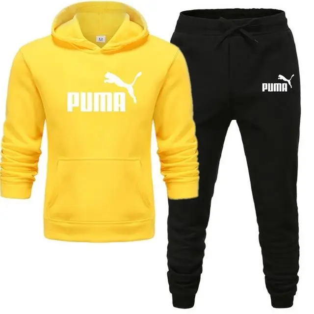 

new Autumn and winter Men's Sets hoodies+Pants PUMA Sport Suits Casual Sweatshirts Tracksuit 2021 Brand Sportswear 263 orders