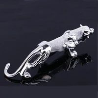 new gold plating leopard sculpture rhinestone panther animal statue arts colophony crafts home and car dashboard ornament l3178