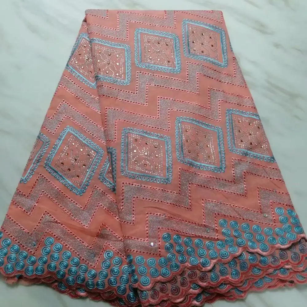 2020 Новое поступление африканская гипюровая восковая кружевная ткань с бисером