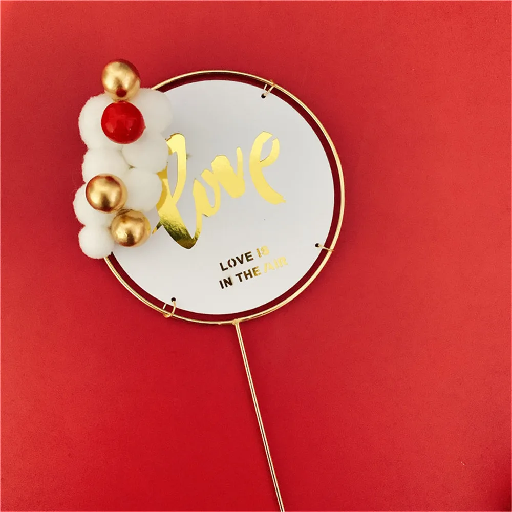 Для влюбленных на день рождения торт Топпер для подруги украшение торта выпечки