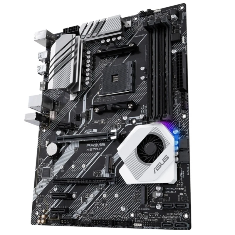 Verkaufen Buchse AM4 Asus PRIME X570-P Motherboard DDR4 128GB AMD X570 PCI-E 4,0 M.2 CrossFireX AMD Ryzen X570 Placa-mãe AM4 ATX RGB Neue