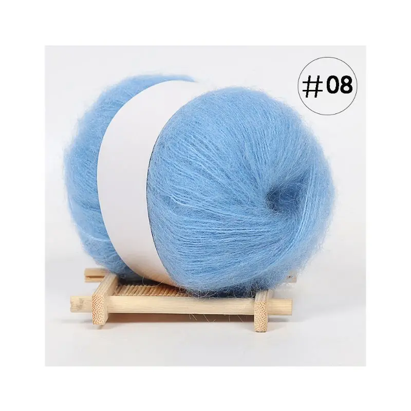 25 г ангорские любовные чувства тонкая мохеровая шерстяная пряжа плюшевая вязка