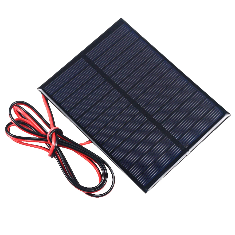 6V Solar Panel With 30 100 200CM Wire Mini System DIY For Battery Cell Phone Charger 0.6W 1W 1.1W 2W 3W 3.5W 4.5W 6W 10W | Обустройство