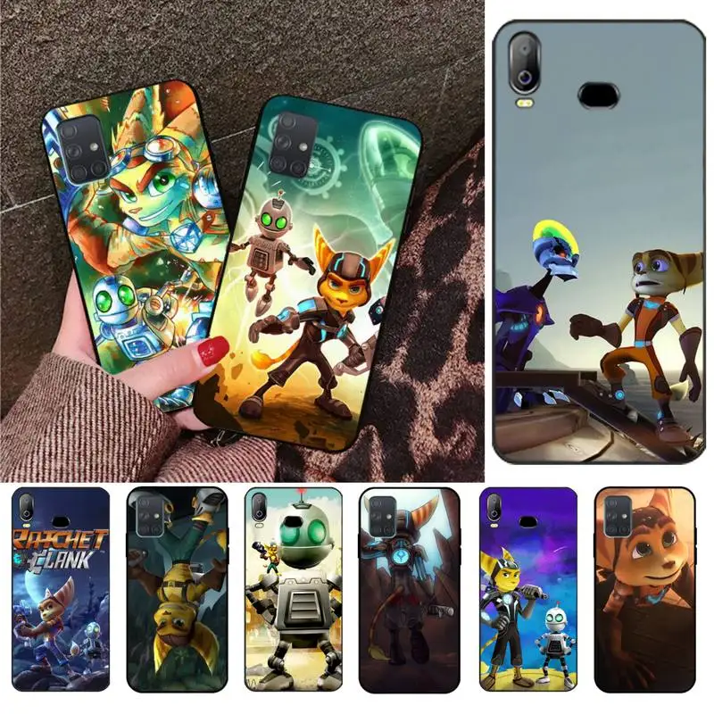 HPCHCJHM Ratchet &amp Clank Insomniac Games TPU черный чехол для телефона Корпус Samsung A10 A20 A30 A40 A50 A70 A71 A51