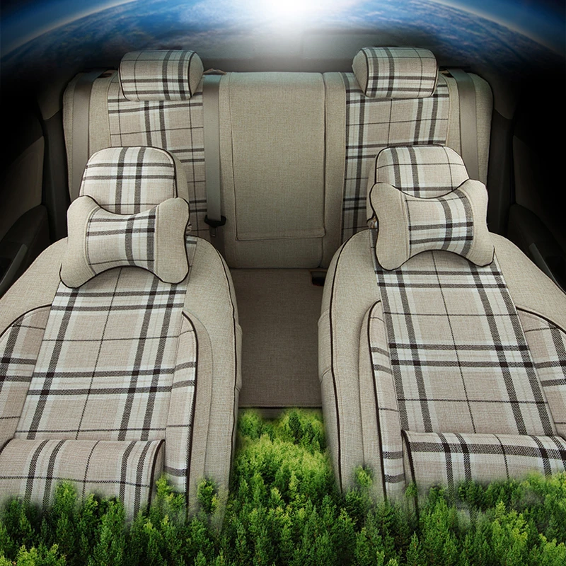 Карпортной льняной ткани автокресла поддерживает подушки для Dodge Avenger 2008 чехлы