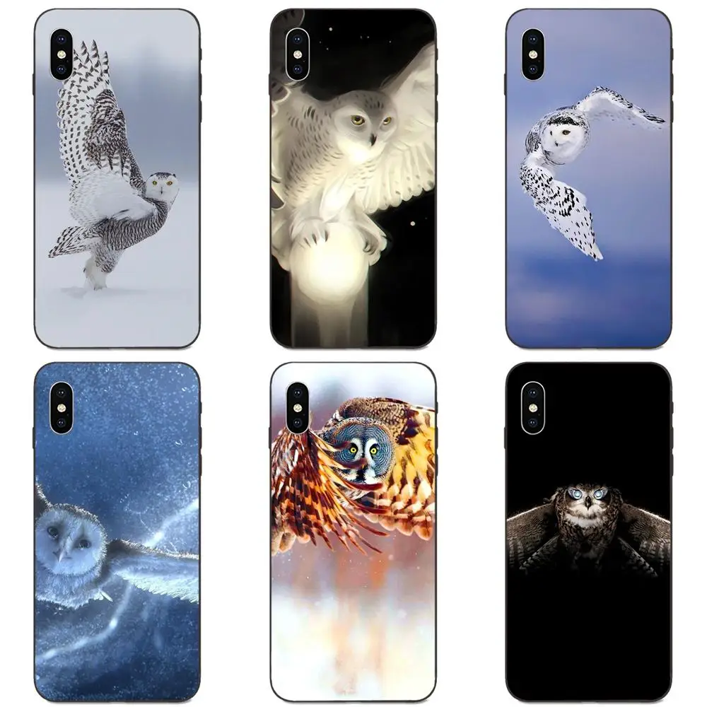 Красивый полет Совы мягкие ТПУ чехлы для мобильных телефонов Xiaomi Redmi Note 3 3S 4 4A 4X 5 5A